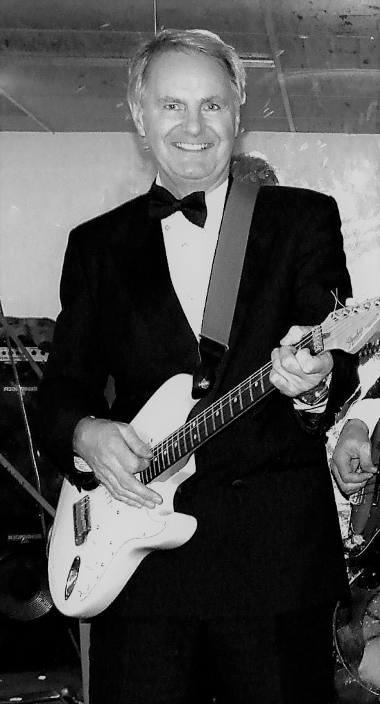 Philip Rackley playing a yellow strat c 2000